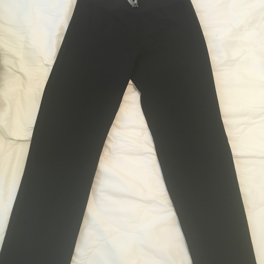 FIGS Black Scrub Pants with Drawstring Waist